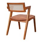 Kit 6 Cadeiras Madeira Maciça, Rattan De Fibra 100% Natural E