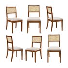 Kit 6 Cadeiras Madeira Maciça Tiê Cabecasa Madeiraoriginals A