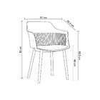 Kit 6 Cadeiras Marcela   Cinza