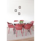 Kit 6 Cadeiras Marcela   Marrom