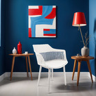 Kit 6 Cadeiras Marcela Montreal Mena Polipropileno Com Estofa