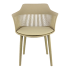 Kit 6 Cadeiras Marcela Montreal Mena Polipropileno Com Estofa