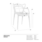Kit 6 Cadeiras Masters Allegra