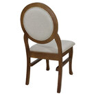 Kit 6 Cadeiras Medalhão Contemporânea Verniz Imbuia E Linho B