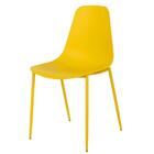 Kit 6 Cadeiras Miami Abi Fratini Polipropileno Cor Amarelo Ba