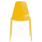 Kit 6 Cadeiras Miami Abi Fratini Polipropileno Cor Amarelo Ba