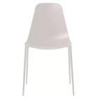 Kit 6 Cadeiras Miami Abi Fratini Polipropileno Cor Nude Base