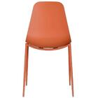 Kit 6 Cadeiras Miami Abi Fratini Polipropileno Cor Terracota