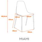 Kit 6 Cadeiras Miami Abi Fratini Polipropileno Cor Verde Aloe