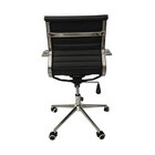 Kit 6 Cadeiras Office Com Rodízio E Encosto Esteirinha Baixa