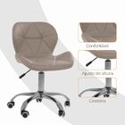 Kit 6 Cadeiras Office Eiffel Slim Ajustável Base Giratória -