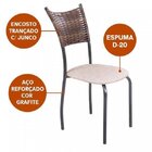 Kit 6 Cadeiras Para Cozinha Em Aço E Junco Espanha Mais Decor