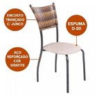 Kit 6 Cadeiras Para Cozinha Em Aço E Junco Espanha Mais Decor