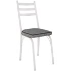 Kit 6 Cadeiras Para Cozinha Tubular D-13 Nara De Aço Branco/a