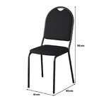 Kit 6 Cadeiras Para Escritório Auditório Hotel Fixa Empilháve