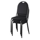 Kit 6 Cadeiras Para Escritório Auditório Hotel Fixa Empilháve