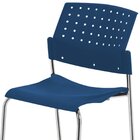 Kit 6 Cadeiras Para Escritório Fixa Empilhável Hotel Auditóri