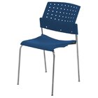 Kit 6 Cadeiras Para Escritório Fixa Empilhável Hotel Auditóri