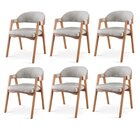 Kit 6 Cadeiras Para Mesa De Jantar Gaia Yescasa