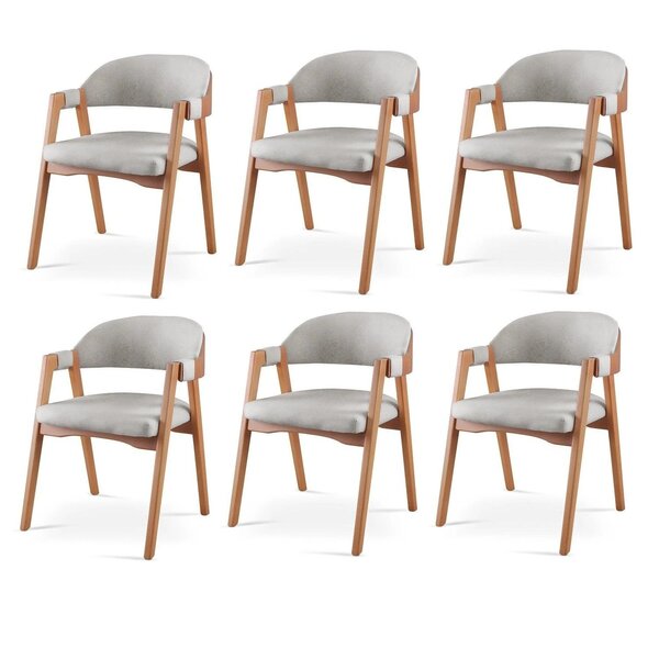 Kit 6 Cadeiras Para Mesa De Jantar Gaia Yescasa