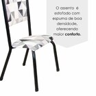 Kit 6 Cadeiras Para Sala De Jantar Ametista Katar / Preto