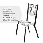 Kit 6 Cadeiras Para Sala De Jantar Ametista Katar / Preto