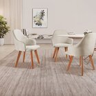 Kit 6 Cadeiras Para Sala De Jantar Manuela Nude