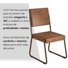 Kit 6 Cadeiras Para Sala De Jantar Napoli Marrom