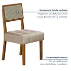 Kit 6 Cadeiras Para Sala De Jantar Pés Em Madeira Maciça Liz