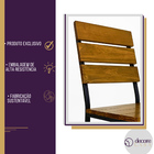 Kit 6 Cadeiras Portugal De Madeira Pinus Estilo Industrial