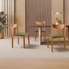 Kit 6 Cadeiras Sala De Jantar Aurora Verde/nature