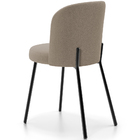 Kit 6 Cadeiras Sala De Jantar Estofada Gavi L02 Bouclê Bege -