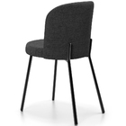 Kit 6 Cadeiras Sala De Jantar Estofada Gavi L02 Linho Cinza E