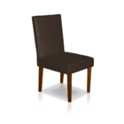 Kit 6 Cadeiras Sala De Jantar Estofadas Sophia Veludo Chocola