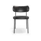 Kit 6 Cadeiras Stela Fixacourino Preto Recepção - Vallisa Dec