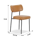 Kit 6 Cadeiras Stela Fixacourino Whisky Sala De Jantar - Vall