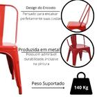 Kit 6 Cadeiras Tolix Vermelha