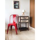 Kit 6 Cadeiras Tolix Vermelha