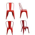 Kit 6 Cadeiras Tolix Vermelha