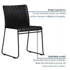 Kit 6 Cadeiras Tubular Fronteira Preto