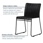 Kit 6 Cadeiras Tubular Fronteira Preto