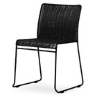 Kit 6 Cadeiras Tubular Fronteira Preto