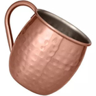 Kit 6 Canecas Moscow Mule Inox Rose Bronze Drink 500ml