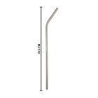 Kit 6 Canudo Curvo Inox Reutilizável Ecológico Fácil De Trans