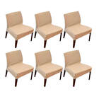 Kit 6 Capa De Cadeira Master Lisa Caqui Sultan