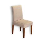 Kit 6 Capas De Cadeira Matelada Linha Luxo Cor:chocolate