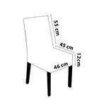 Kit 6 Capas P/ Cadeira Jantar Luxo Matelada - Bordo