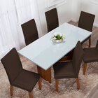 Kit 6 Capas Protetoras Cadeira Ajustável Malha Gel Marrom