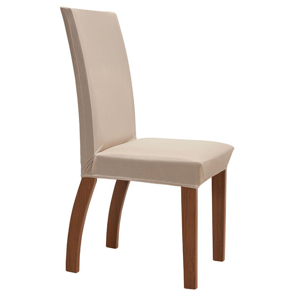 Kit 6 Capas Protetoras Cadeira Malha Gel Ajustável Avelã