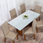 Kit 6 Capas Protetoras Cadeira Malha Gel Ajustável Avelã